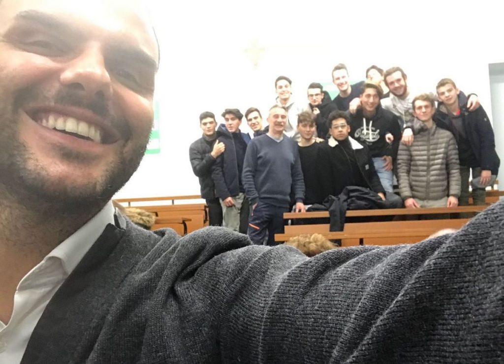 Daniele Cassioli - incontro con i ragazzi a Saronno