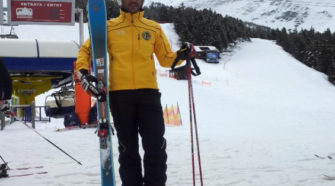 Daniele Cassioli sugli sci