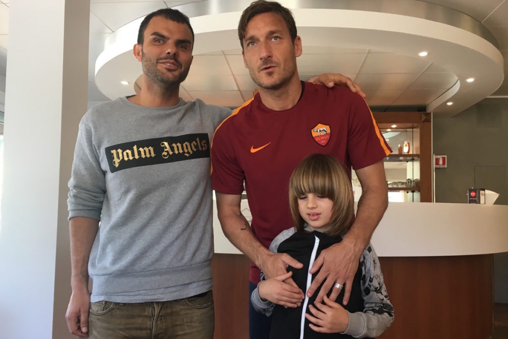 Daniele Cassioli e Francesco Totti