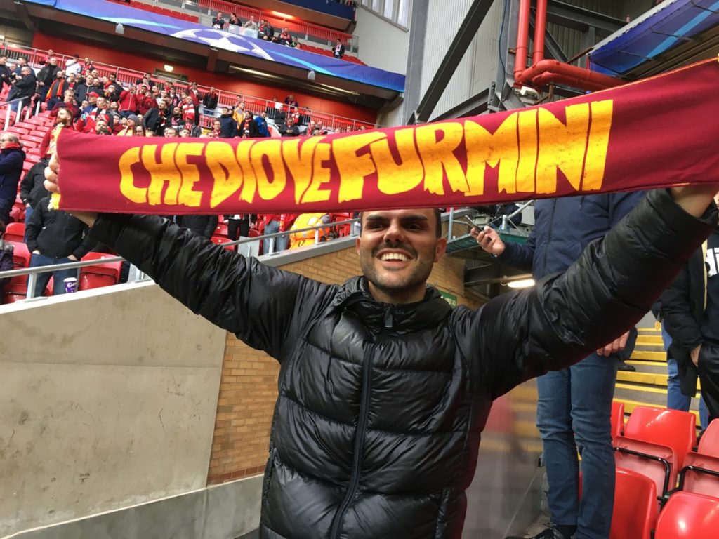 Daniele Cassioli allo stadio