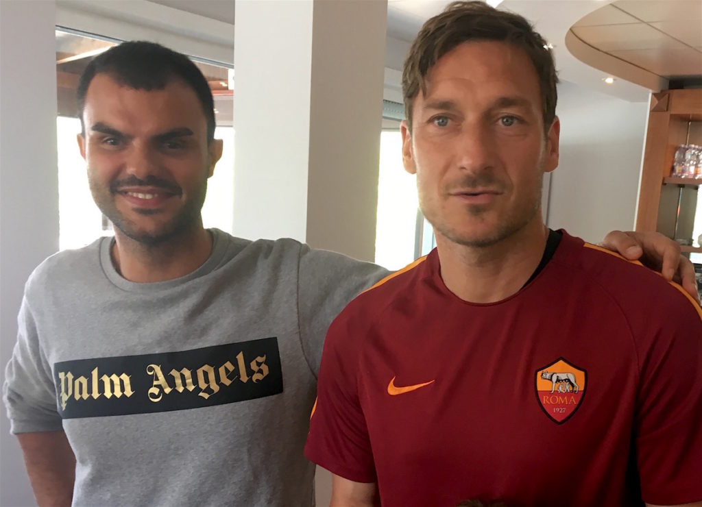 Daniele Cassioli e Francesco Totti