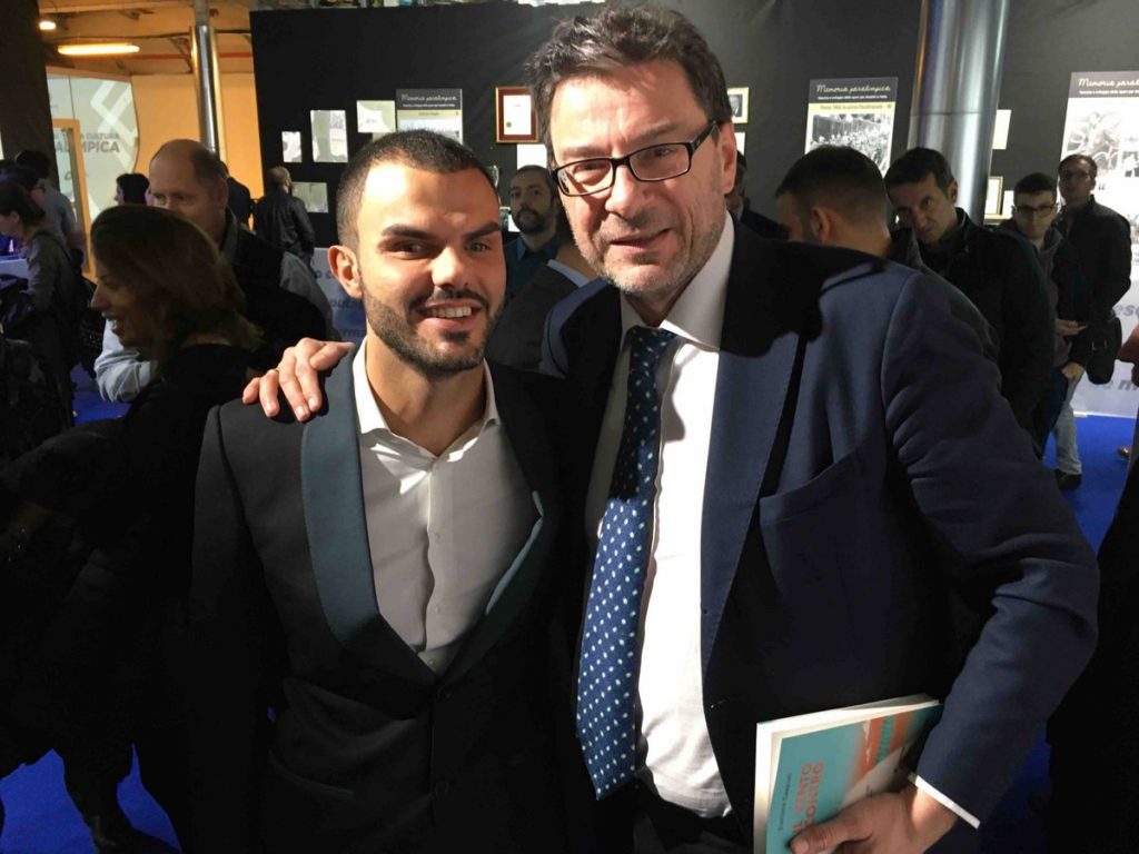 Daniele Cassioli e Onorevole Giorgetti a Palazzo Chigi