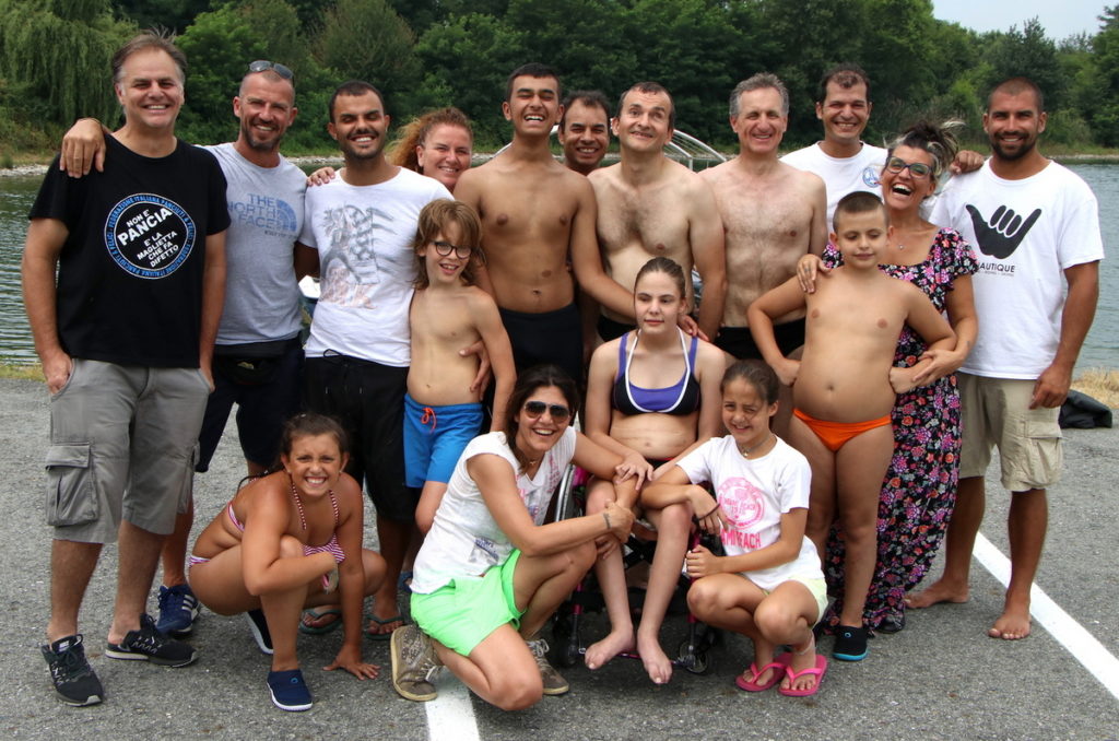 Daniele Cassioli con amici